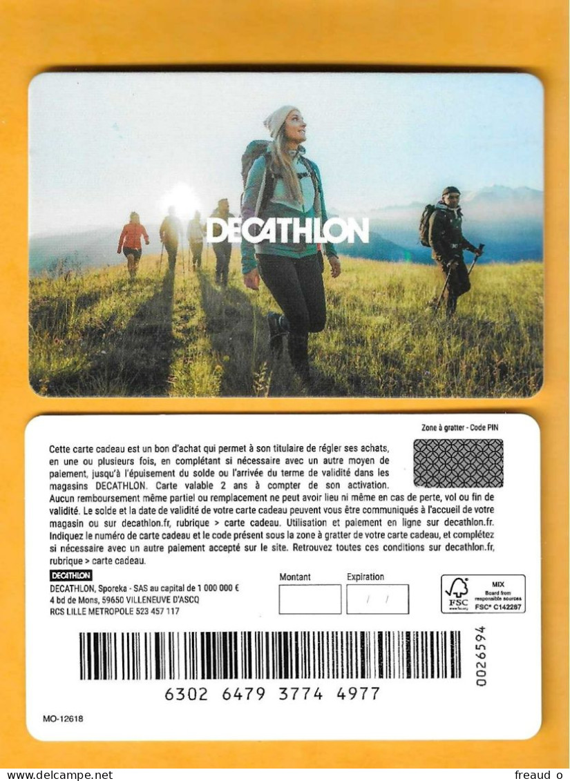 Carte Cadeau DECATHLON - 1 - MO-12618 - Cartes Cadeaux