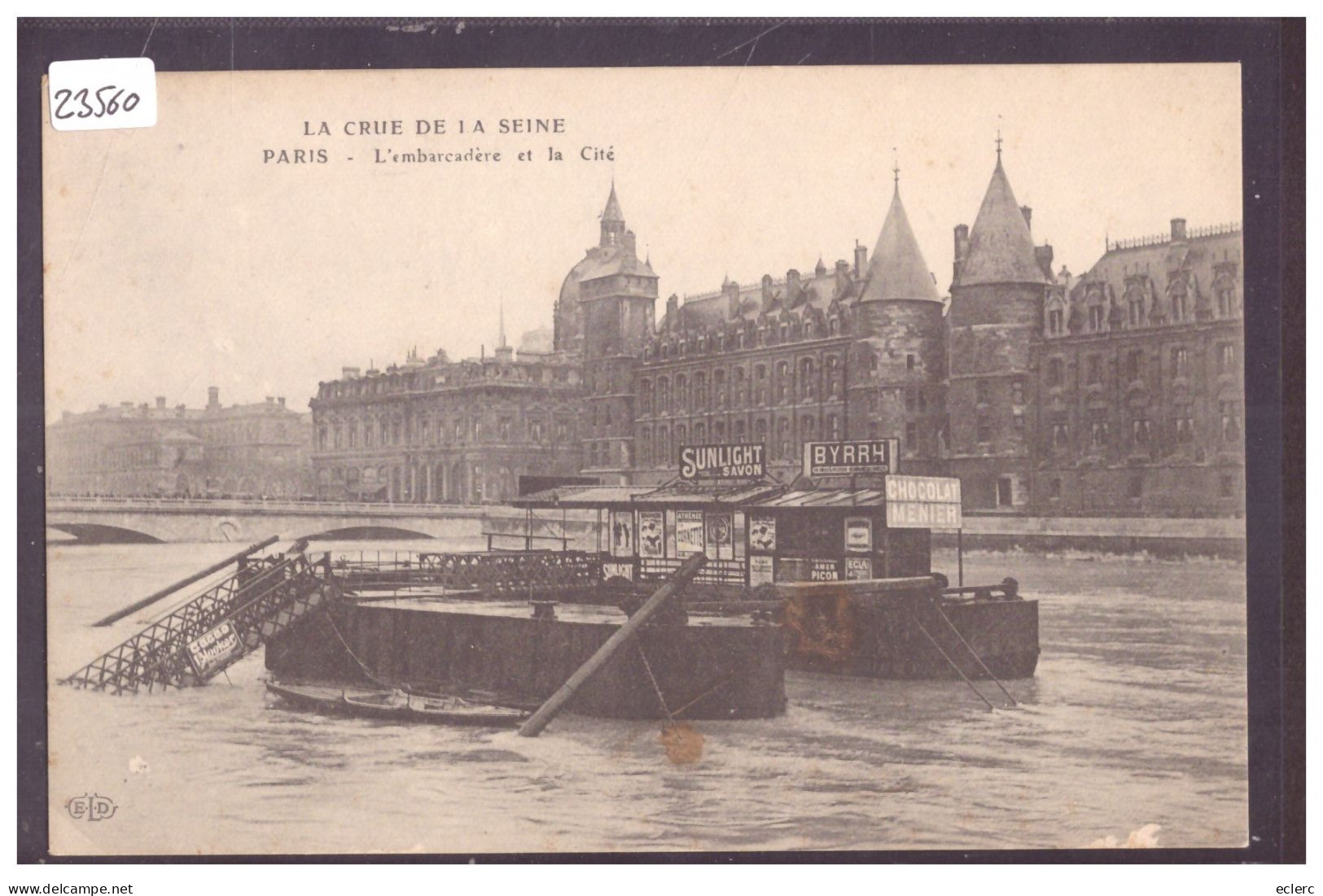 PARIS INONDE - L'EMBARCADERE - TB - Inondations De 1910