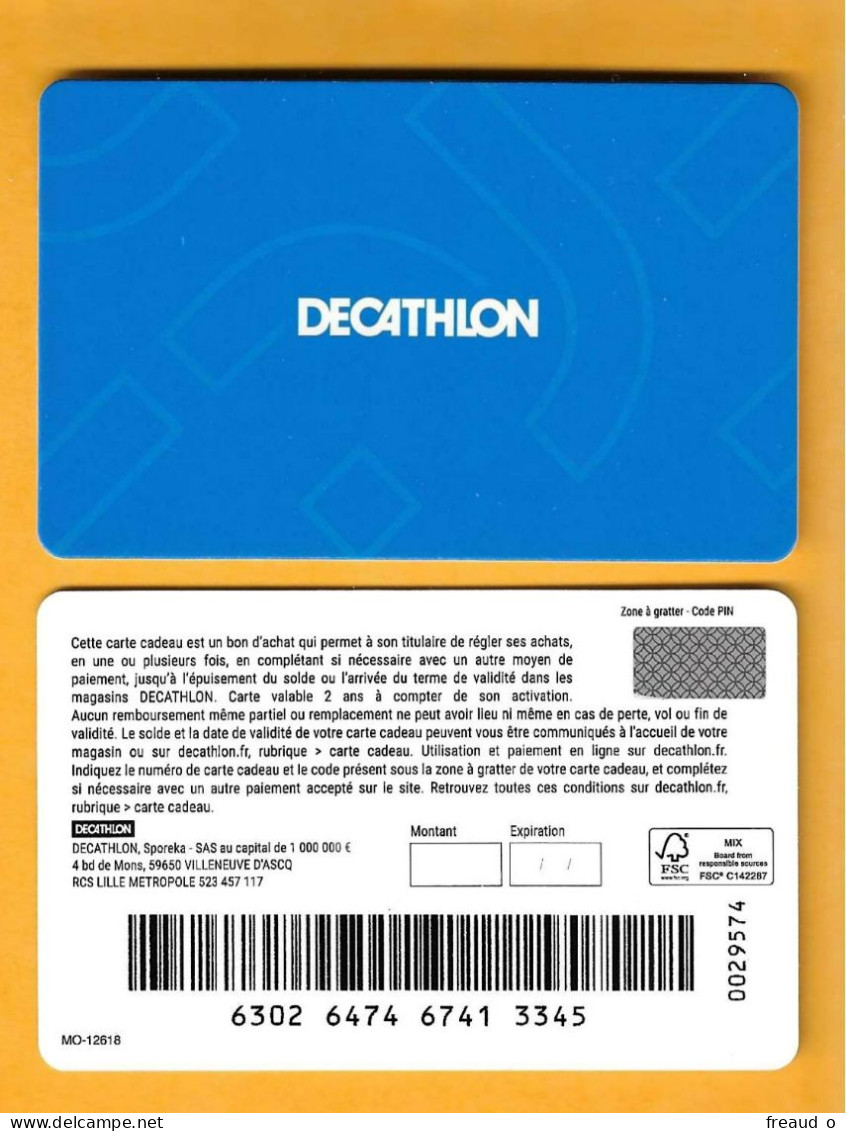 Carte Cadeau DECATHLON - 3 - MO-12618 - Cartes Cadeaux