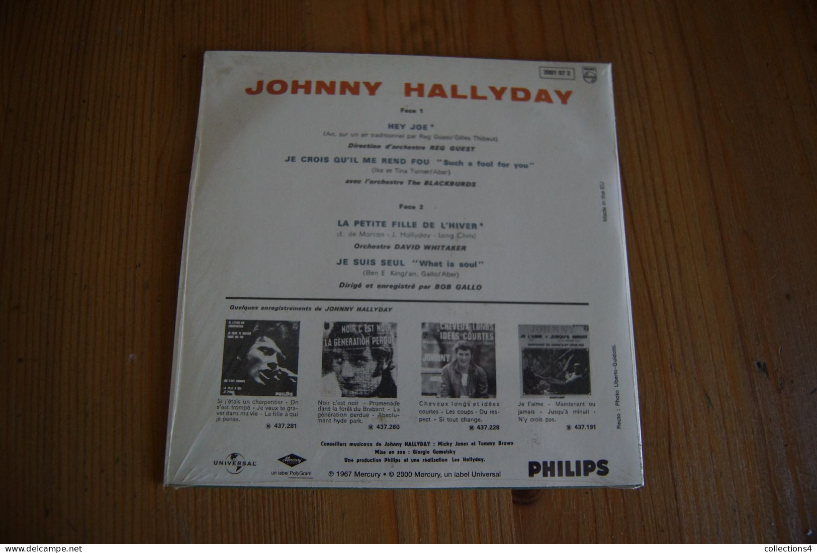 JOHNNY HALLYDAY HEY JOE CD NEUF SCELLE REEDITION DU EP DE 1967 - Rock