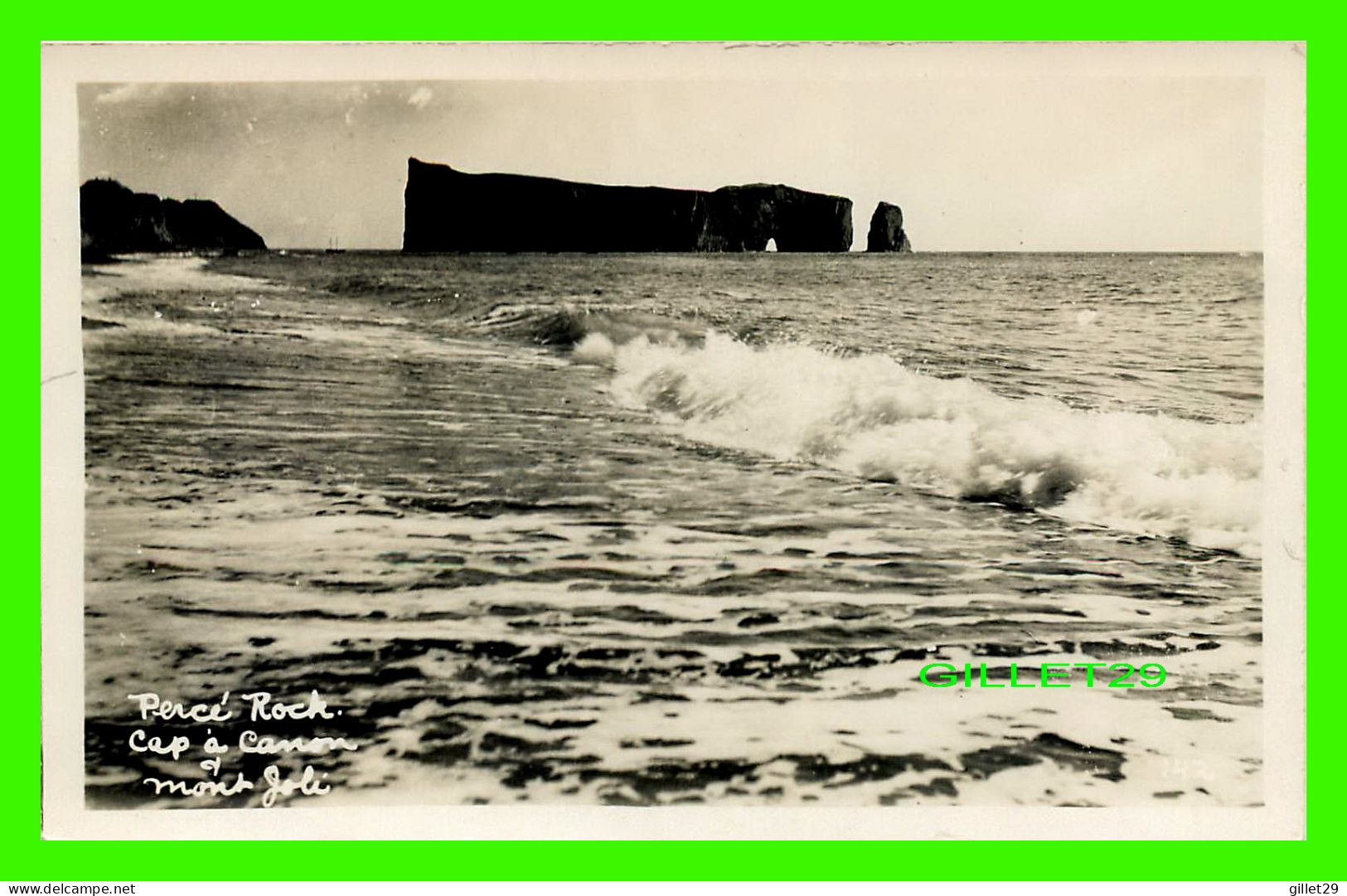 PERCÉ, QUÉBEC - PERCÉ ROCK, CAP À CANON ET MONT JOLI -  H. V. HENDERSON - - Percé