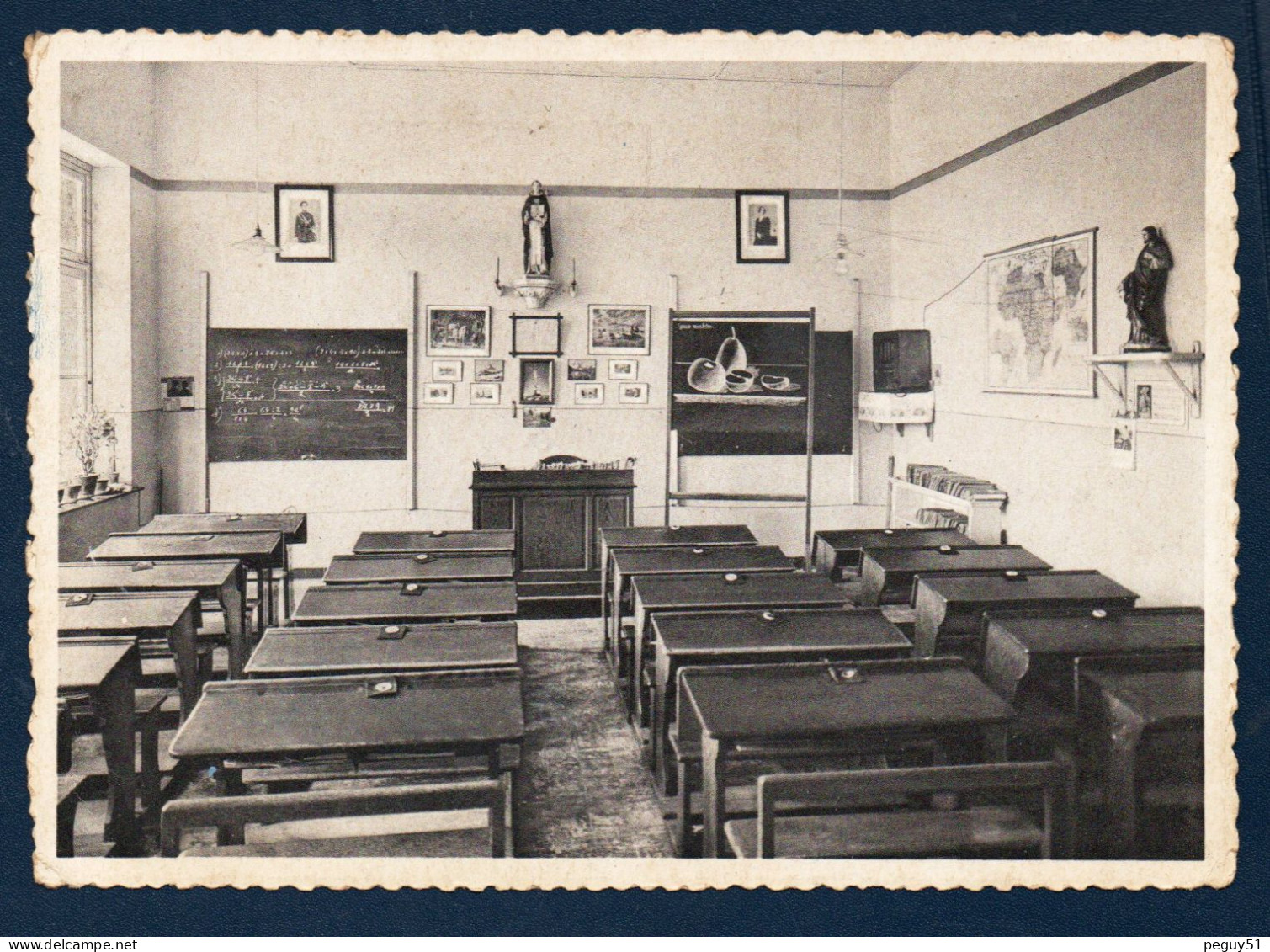 Ostende. Institut St. Vincent Ferrier.Une Classe. 1947 - Oostende