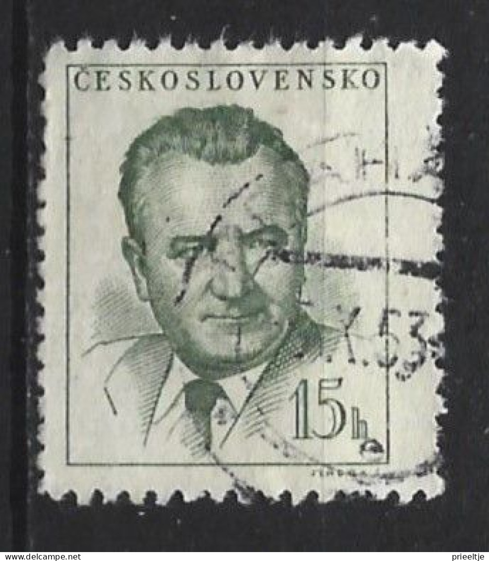 Ceskoslovensko 1953  President Gottwald Y.T. 712 (0) - Usados