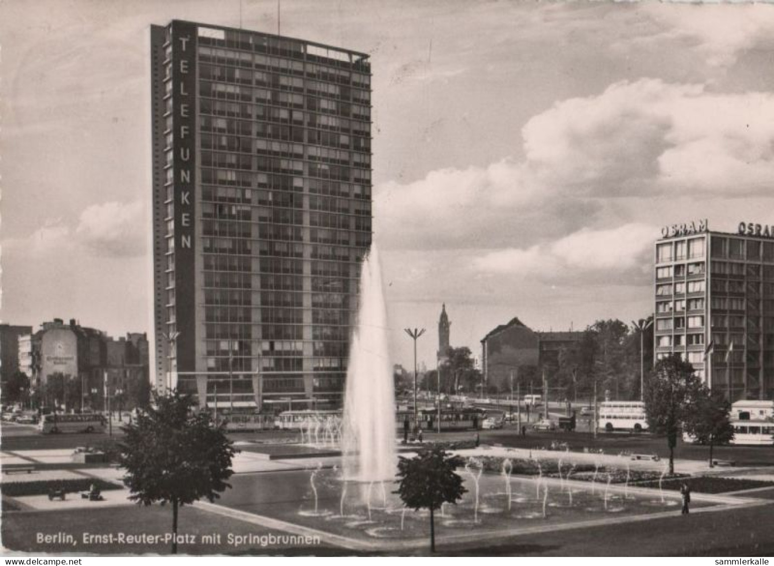 67257 - Berlin-Charlottenburg, Ernst-Reuter-Platz - Mit Springbrunnen - 1962 - Charlottenburg