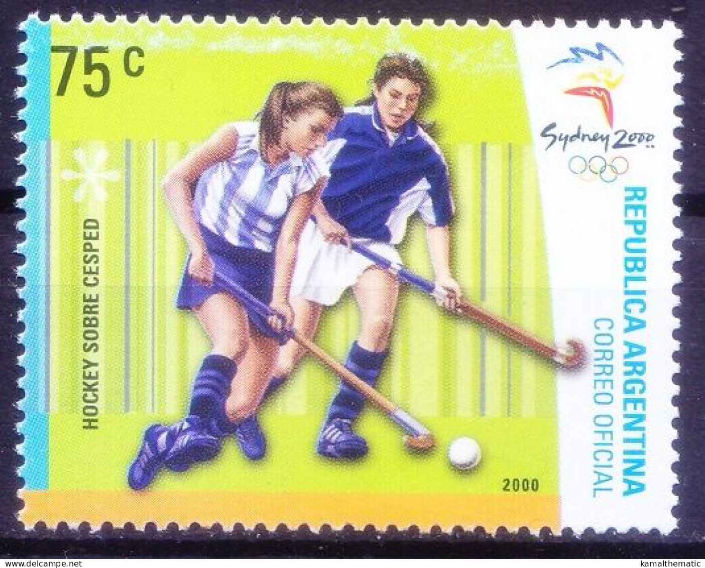 Argentina 2000 MNH, Field Hockey Summer Olympic Games 2000 Sports - Rasenhockey