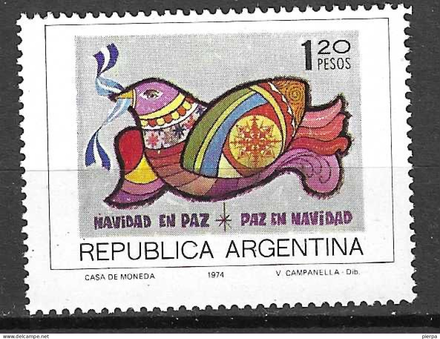 ARGENTINA - 1974 - NATALE - SERIE 2 VALORI - NUOVA  MNH**(YVERT 993\4 - MICHEL 1203\4) - Neufs