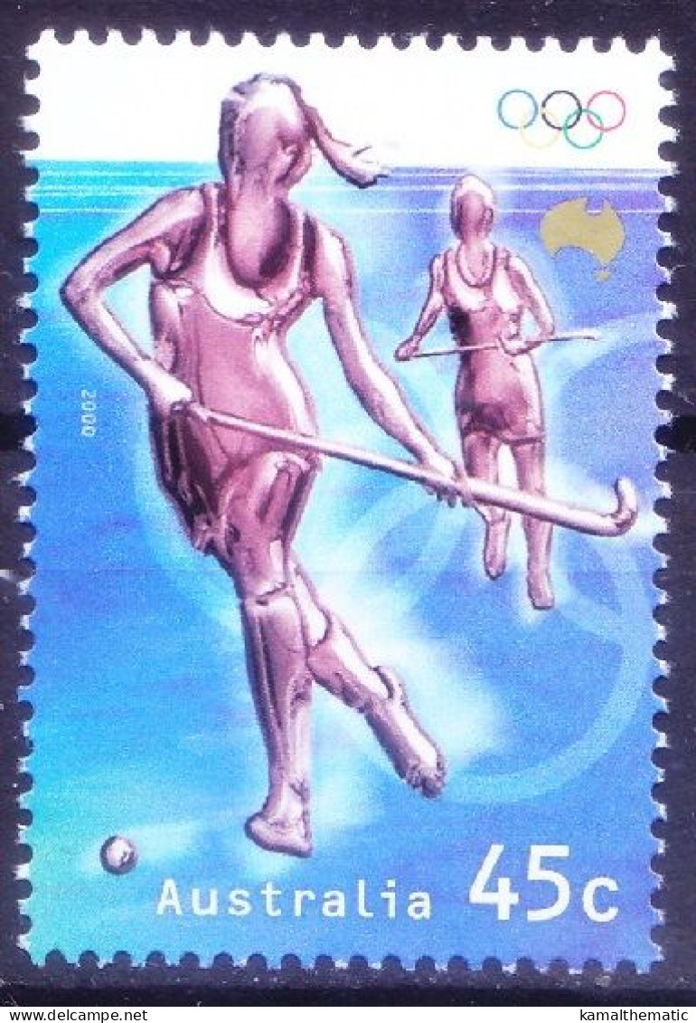 Australia 2000 MNH, Womens Field Hockey, Olympic Sports - Rasenhockey