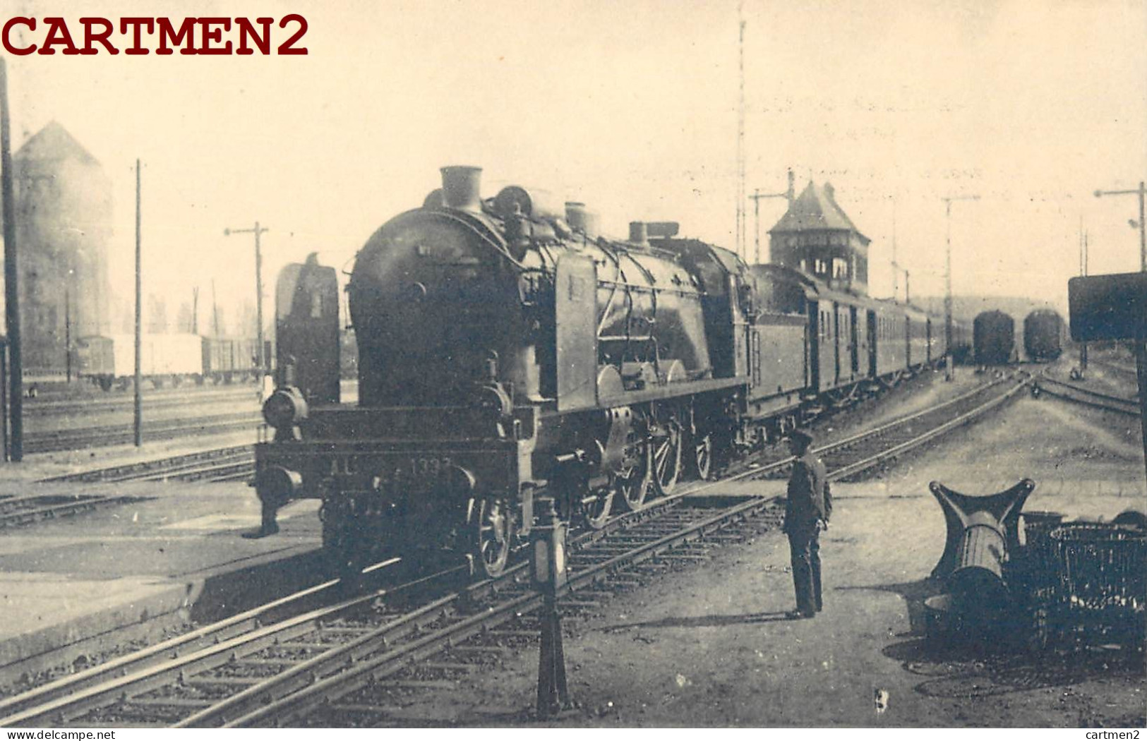 METZ GARE OSTENDE-BALE TRAIN TRAMWAY LOCOMOTIVE ZUG BAHNHOF CHEMINS DE FER LOKOMOTIVE STATION TRENO LOCOMOTORA - Metz