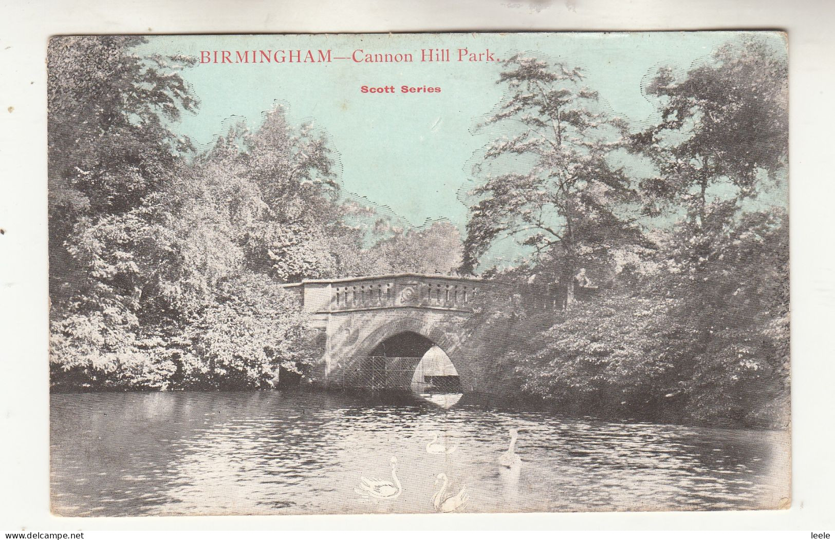 CP69.  Vintage Postcard. Cannon Hill Park And Bridge. Birmingham - Birmingham