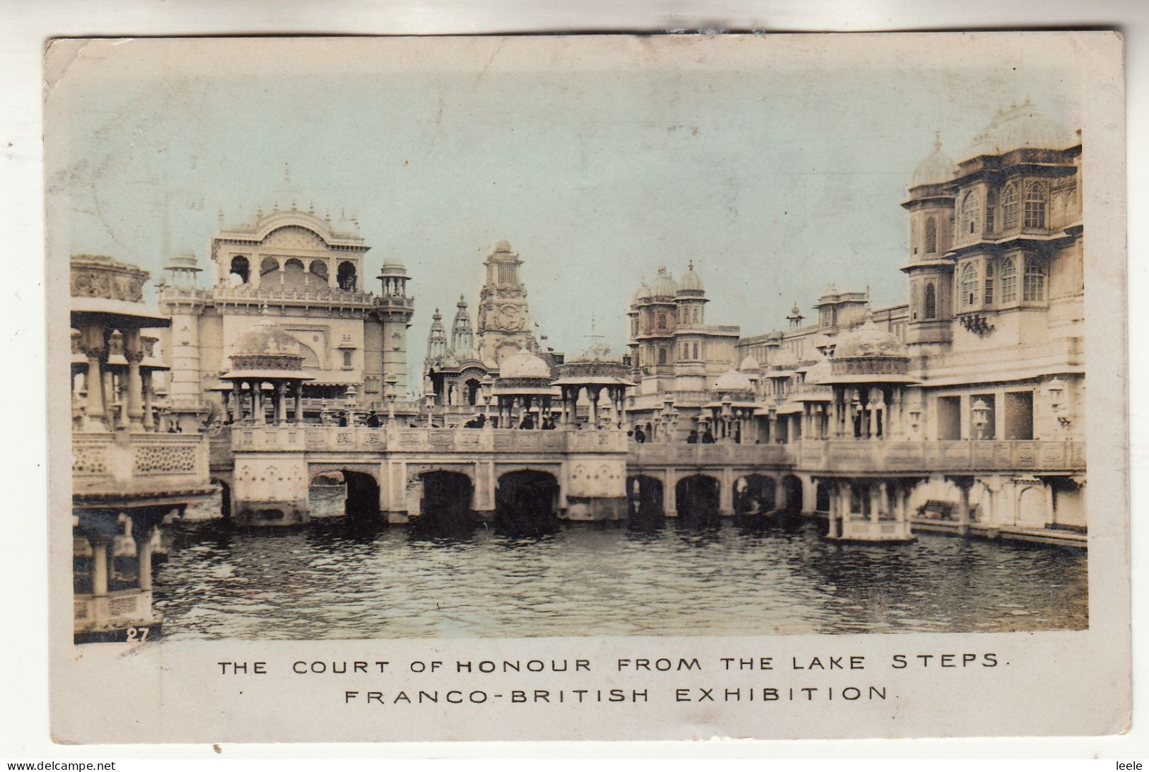 CP70. Vintage Postcard. Franco-British Exhibition. Court Of Honour From Lake Steps - Expositions