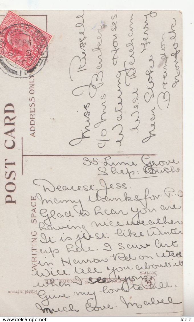 CP70. Vintage Postcard. Franco-British Exhibition. Court Of Honour From Lake Steps - Tentoonstellingen