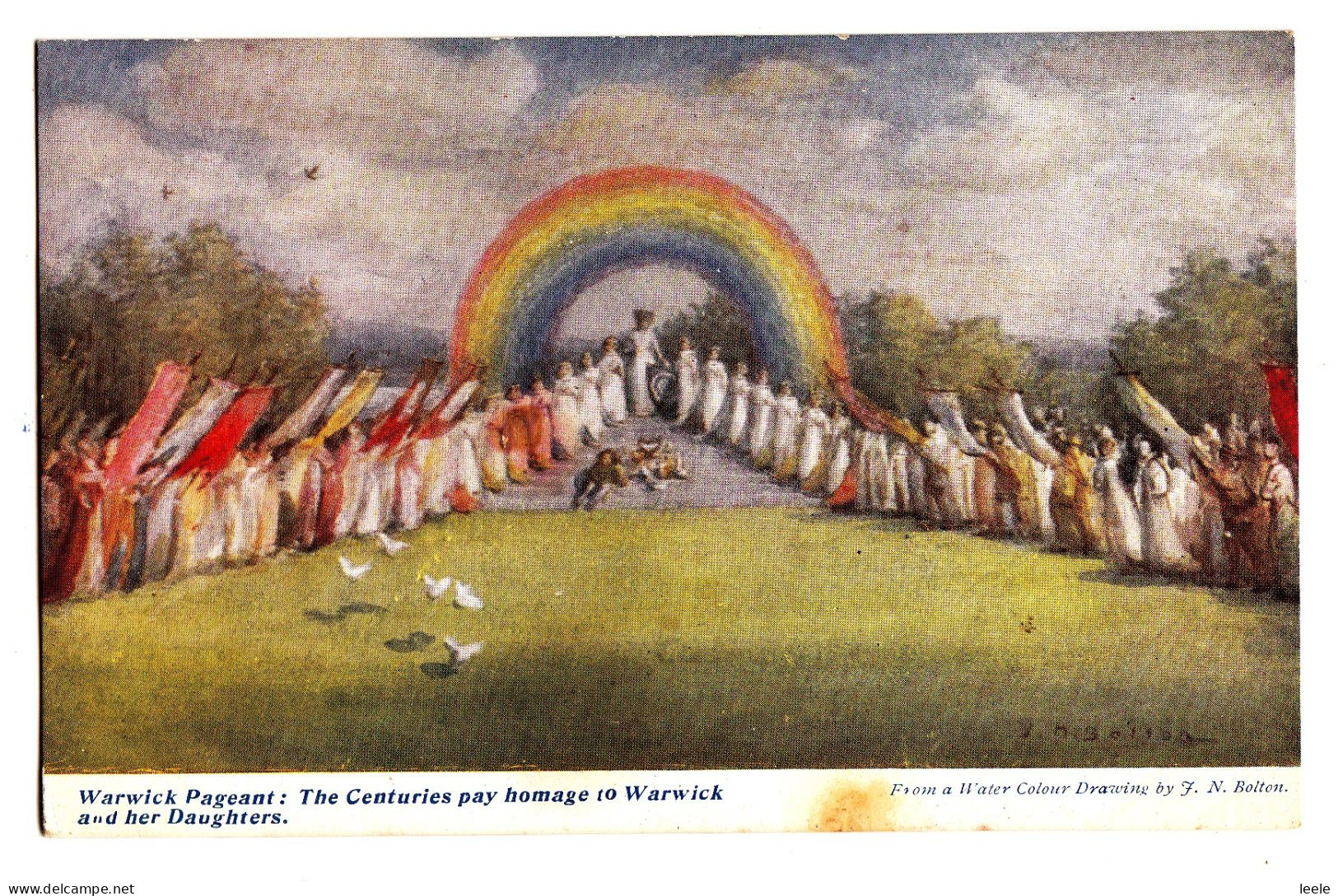 CP95. Vintage Postcard. Warwick Pageant. The Centuries Pay Homage To Warwick - Warwick