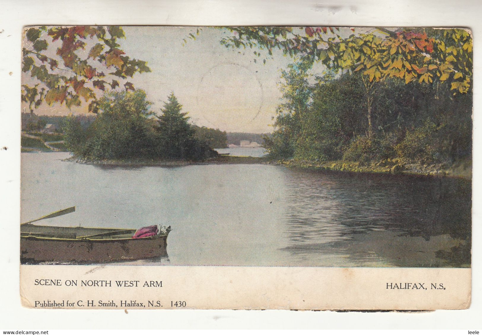 CP39. Vintage Canadian Postcard. Canoe On The North West Arm. Halifax - Halifax