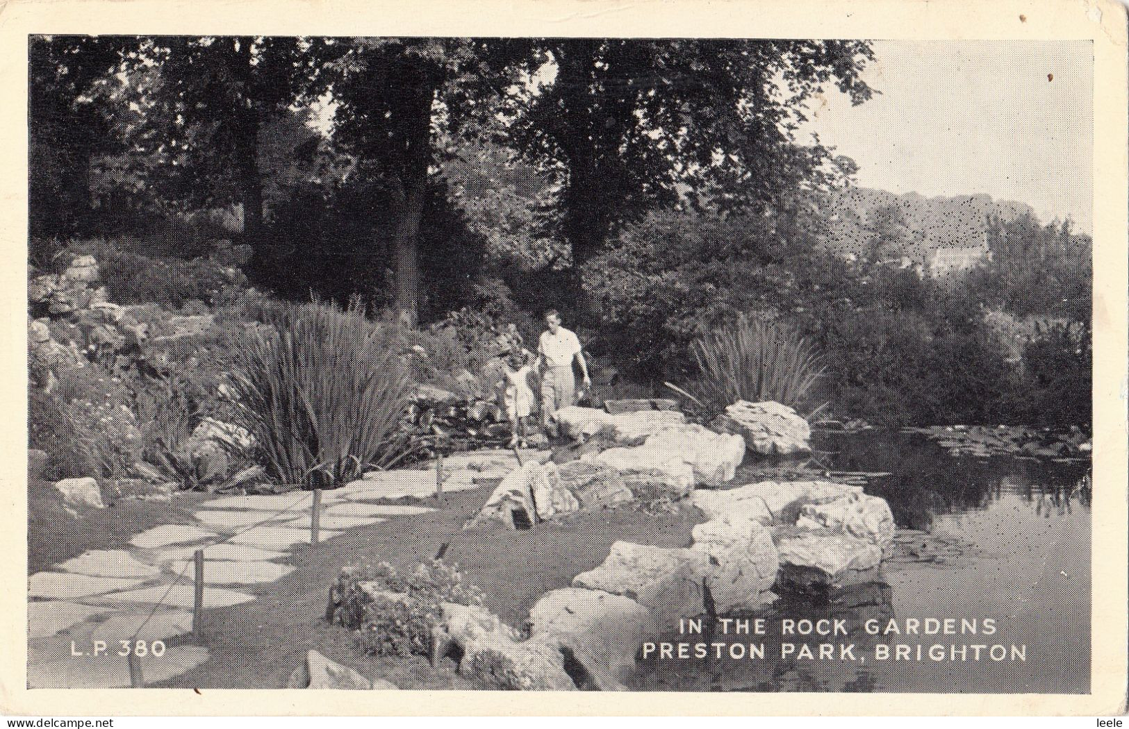 CP29. Vintage Postcard.  In The Rock Gardens, Preston Park. Brighton - Brighton