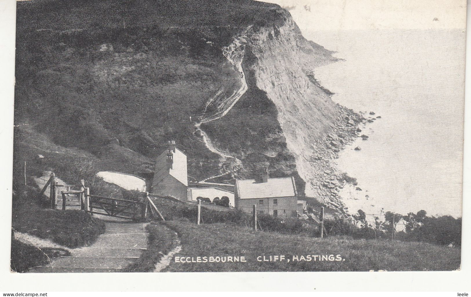 CP89. Vintage Postcard. Ecclesbourne Cliff, Hastings. Sussex - Hastings