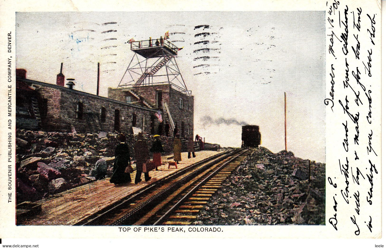 CP13. Vintage Undivided US Postcard. Top Of Pike's Peak, Colorado. - Autres & Non Classés