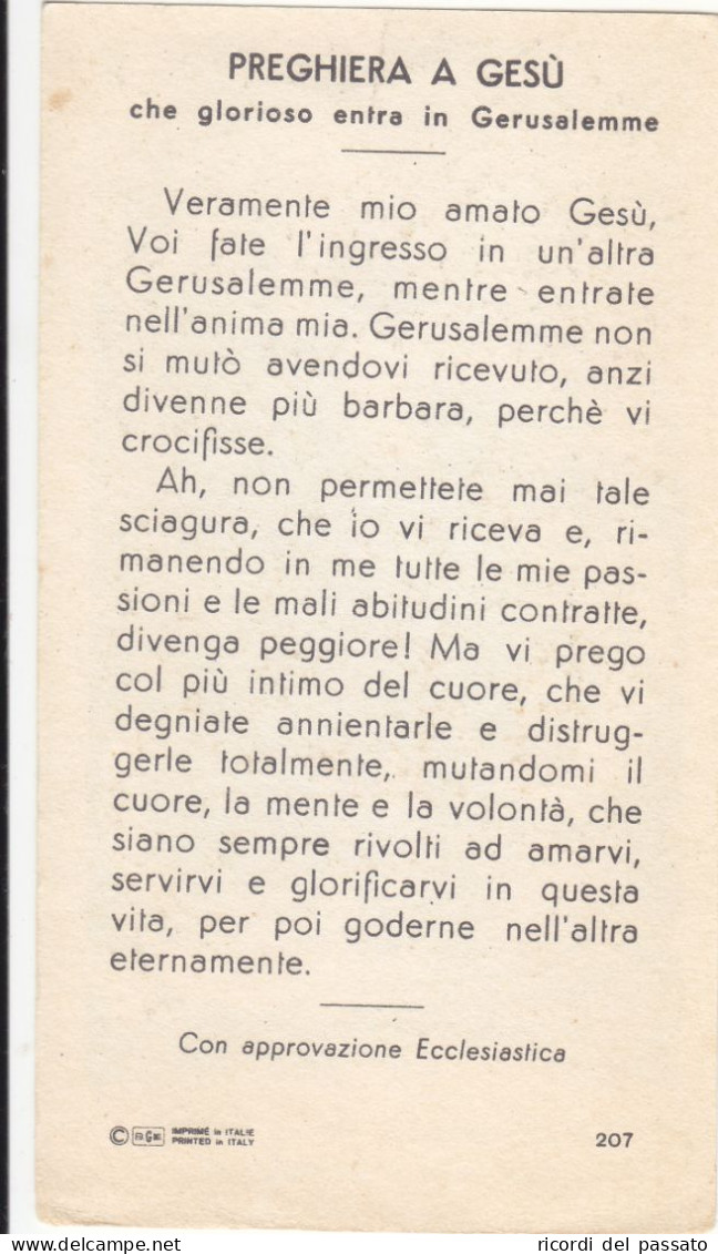 Santino La Domenica Delle Palme - Serie Gmi C 207 - Imágenes Religiosas