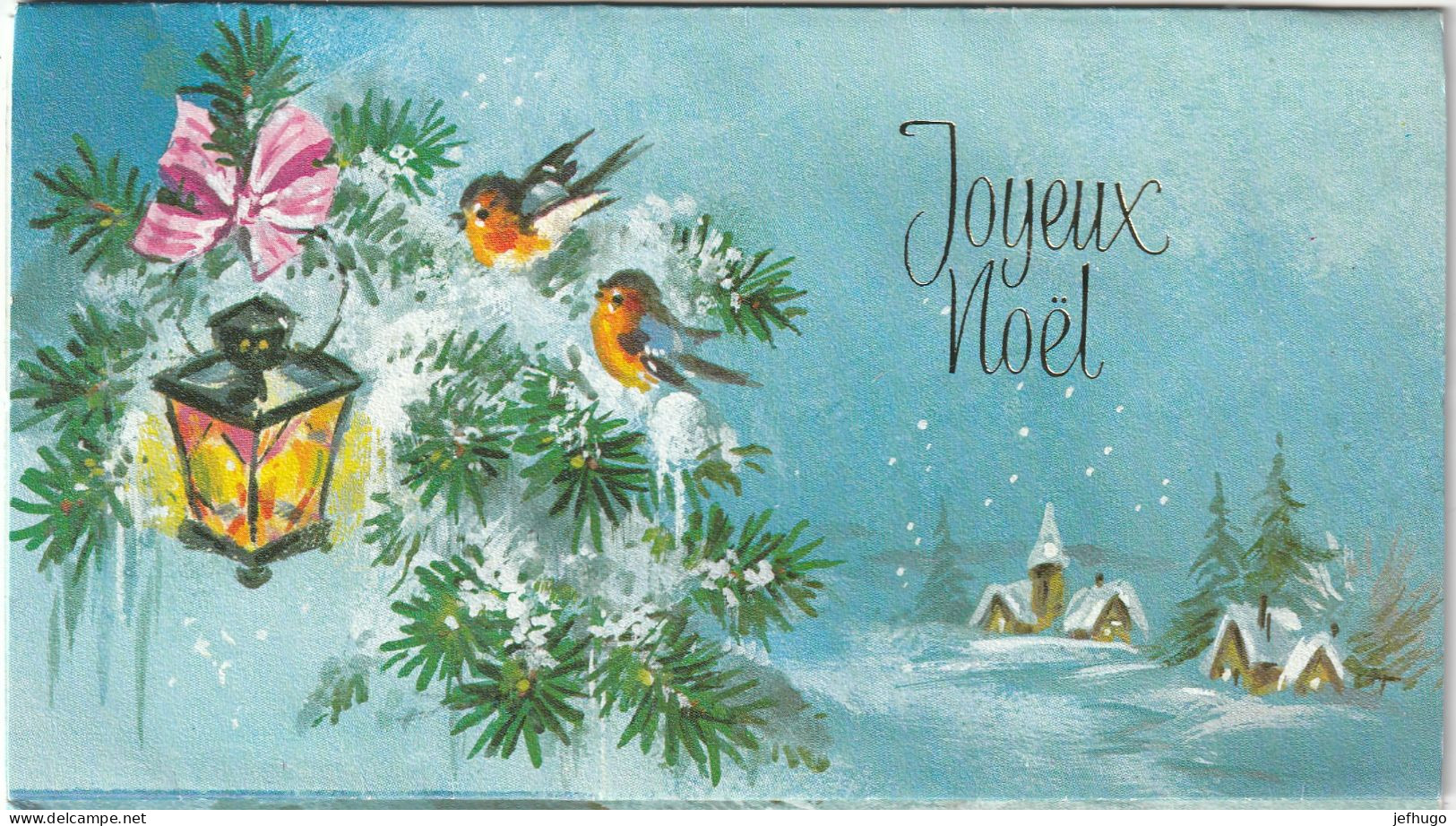 R - CARTE A SYSTEME  POP UP . LANTERNE BRANCHES DE PINS OISEAUX MAISONS SAPINS CRECHE PAYSAGE ENNEIGE . GERMANY 22 2703 - Autres & Non Classés