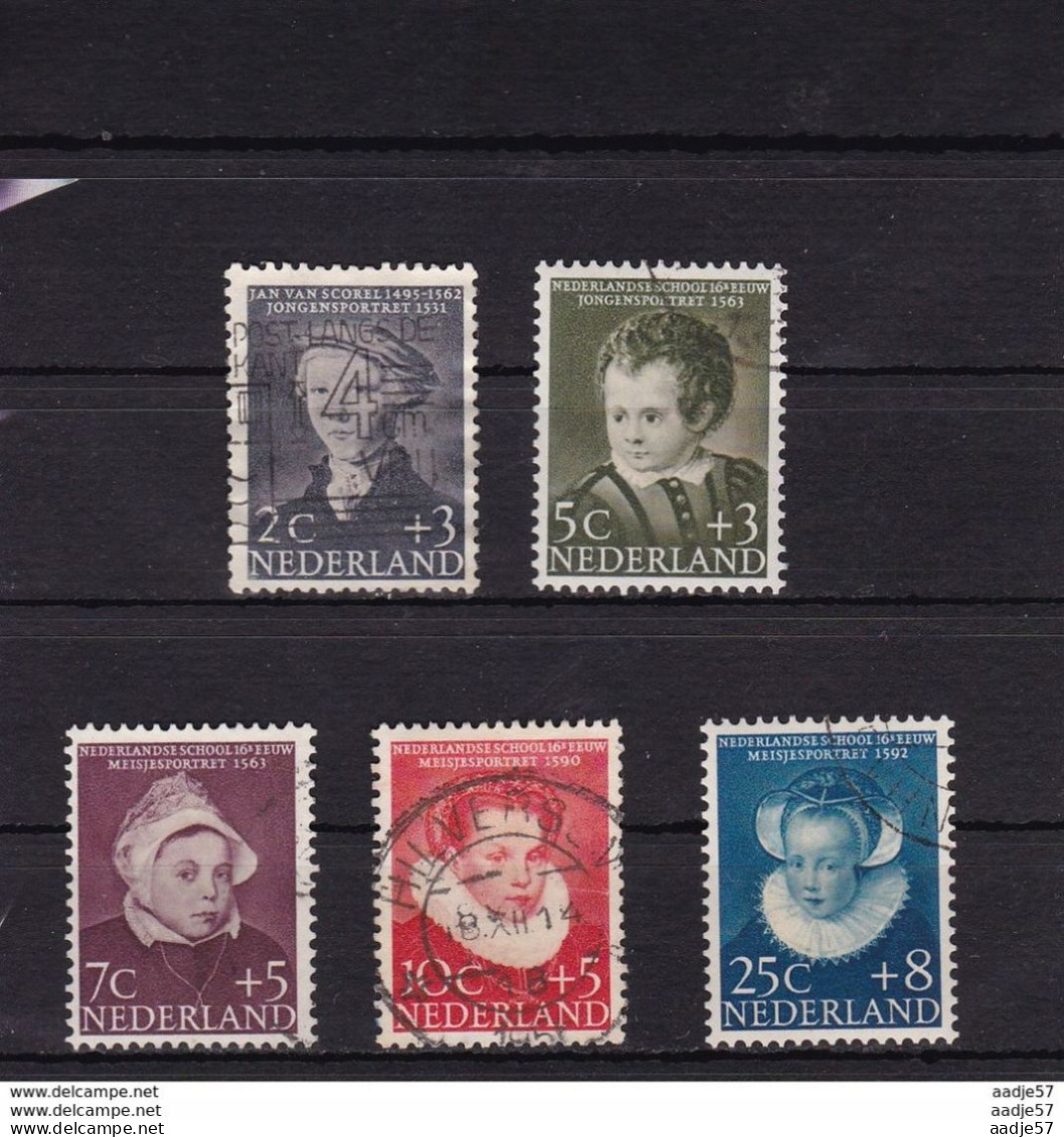 Netherlands Pays-Bas Child Welfare Kinder Enfant NVPH 683-687 (Mi 685-689) 1956 Used - Used Stamps