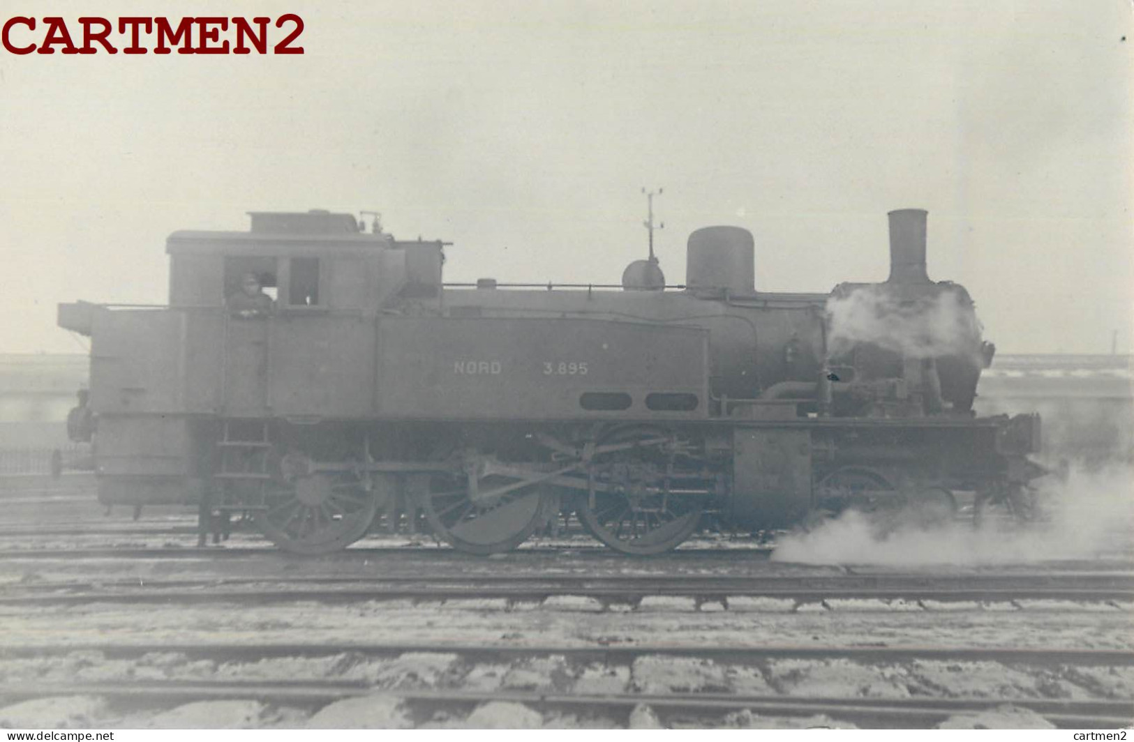 CARTE PHOTO : PARIS LA CHAPELLE LOUIS DAVALLON GARE TRAIN LOCOMOTIVE ZUG BAHNHOF LOKOMOTIVE STATION TRENO LOCOMOTORA - Metro, Stations