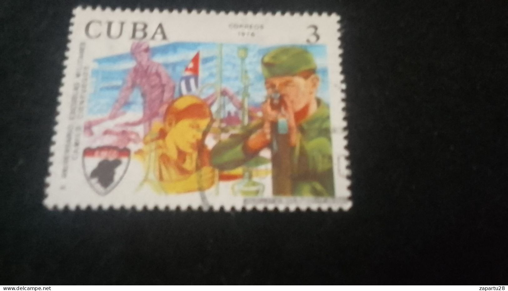 CUBA- 1980-90   3  C.     DAMGALI - Used Stamps