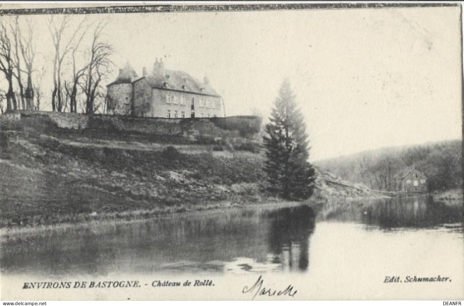 ENVIRONS DE BASTOGNE : Château De Rollé. Carte Impeccable. - Bastogne