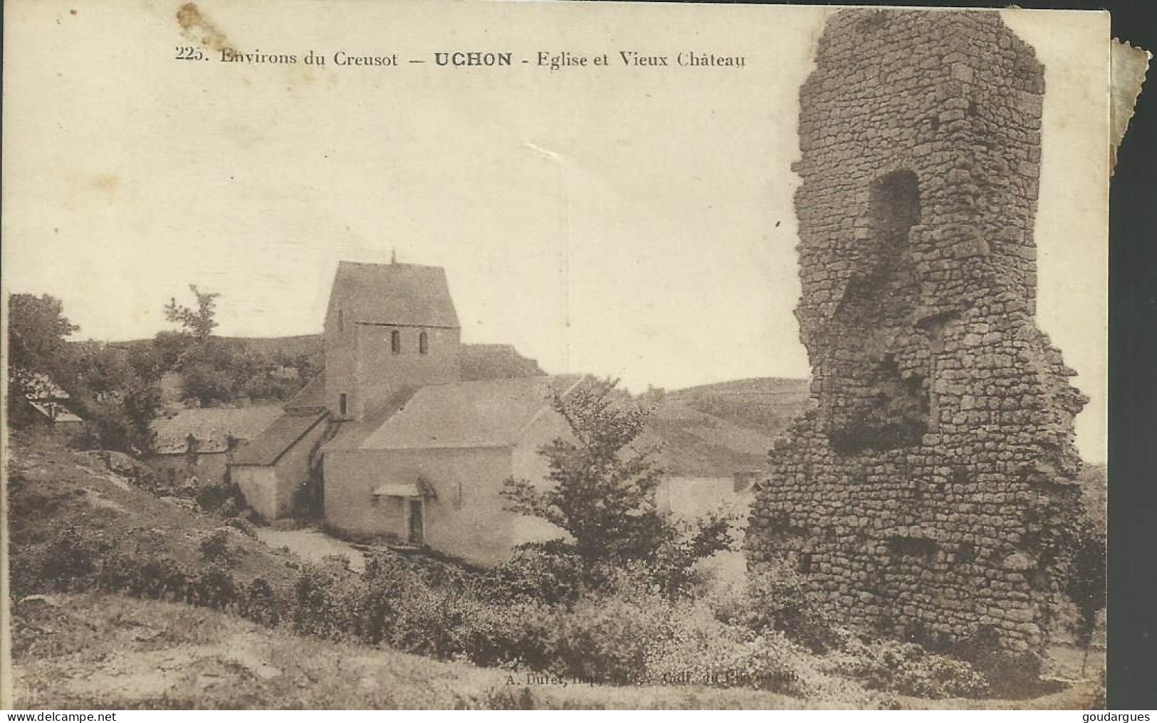 Environs Du Creusot - Uchon - Eglise Et Vieux Château - (P) - Autres & Non Classés