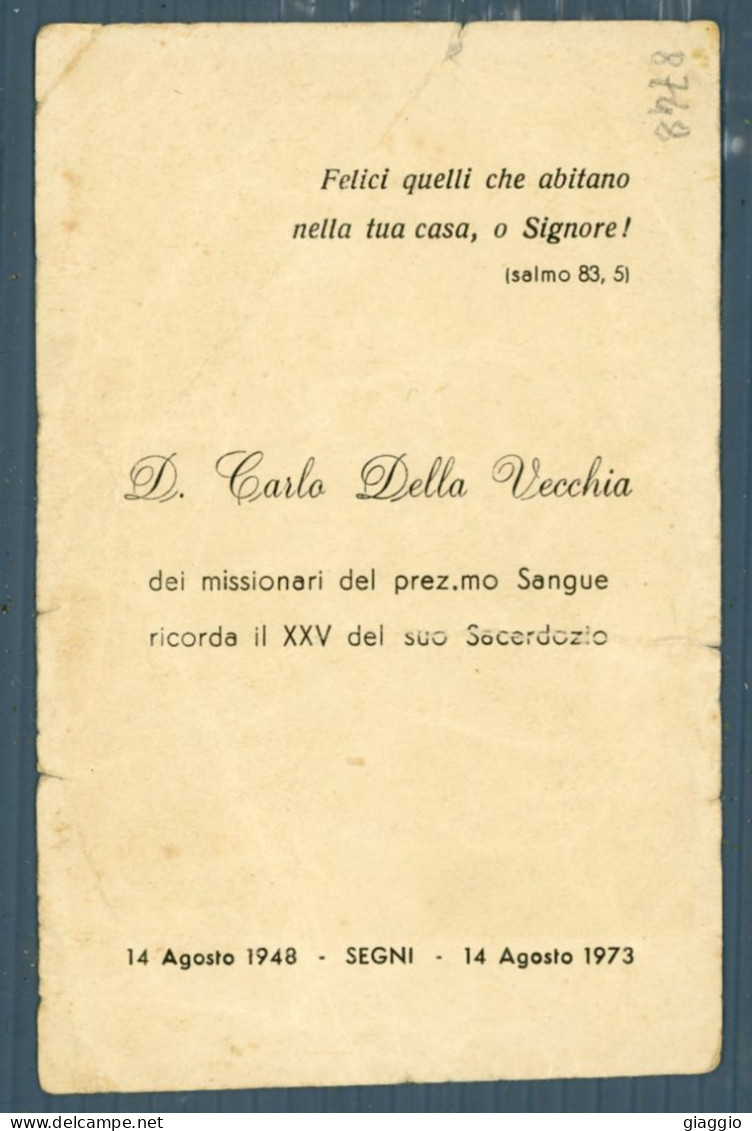 °°° Santino N. 8748 - Xxv Anno Di Sacerdozio - Segni °°° - Religion &  Esoterik