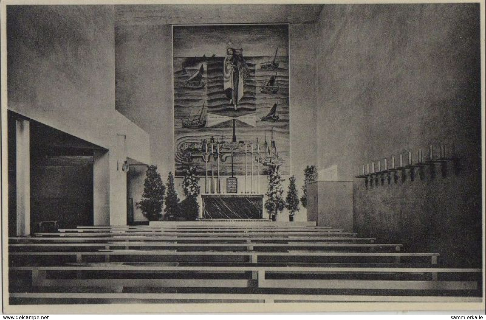 33627 - Norderney - Kath. Kirche, Innenansicht - Ca. 1950 - Norderney