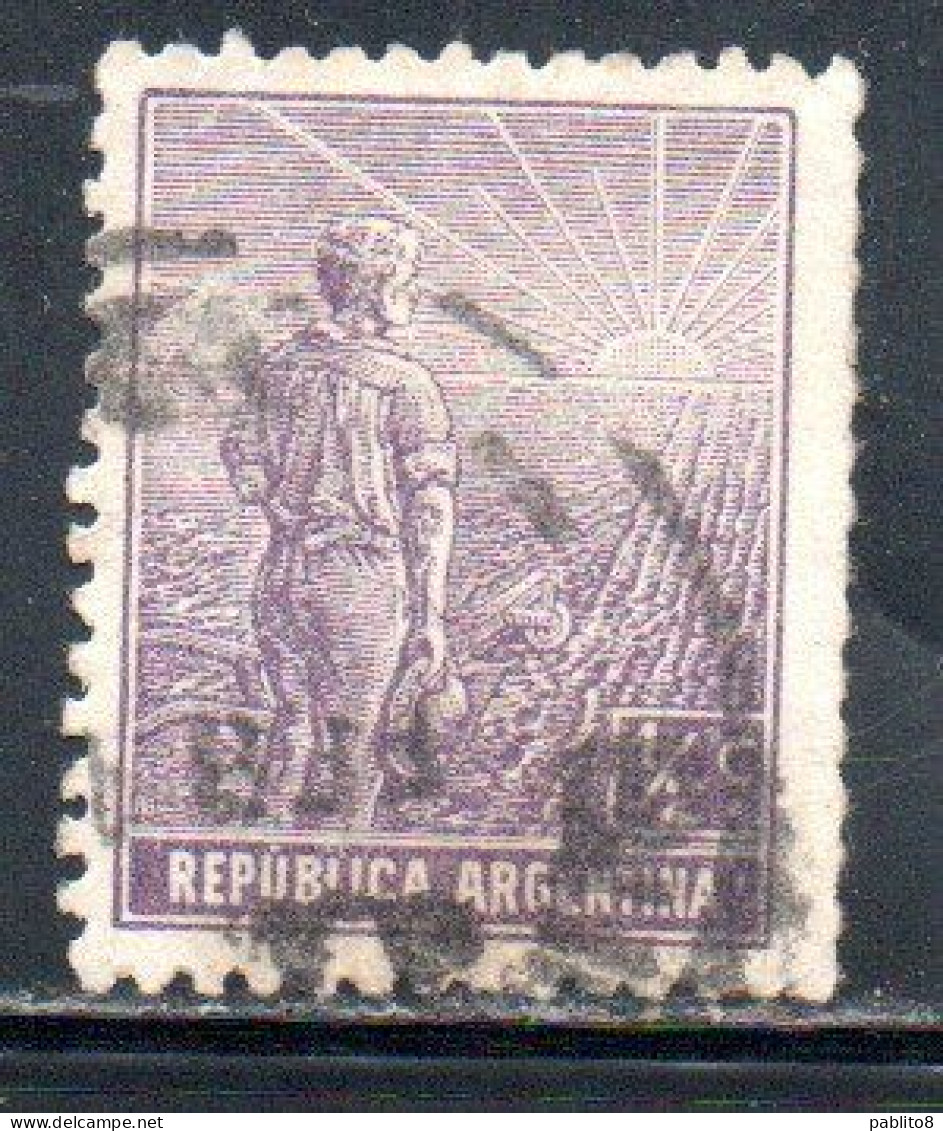 ARGENTINA 1911 AGRICULTURE 1/2c USED USADO OBLITERE' - Oblitérés