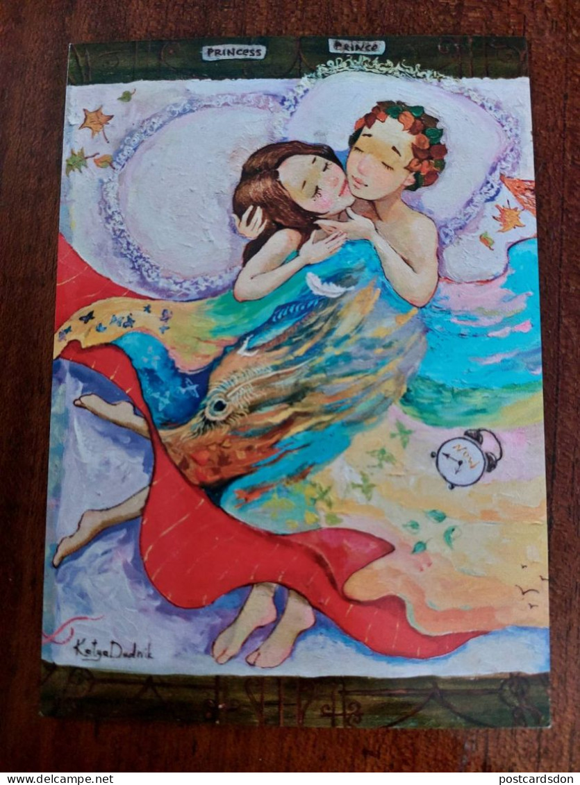 KATERYNA DUDNIK "The Flight" - Modern Ukrainian Postcard - Postcrossing - 2010s/ Love Couple - Ukraine