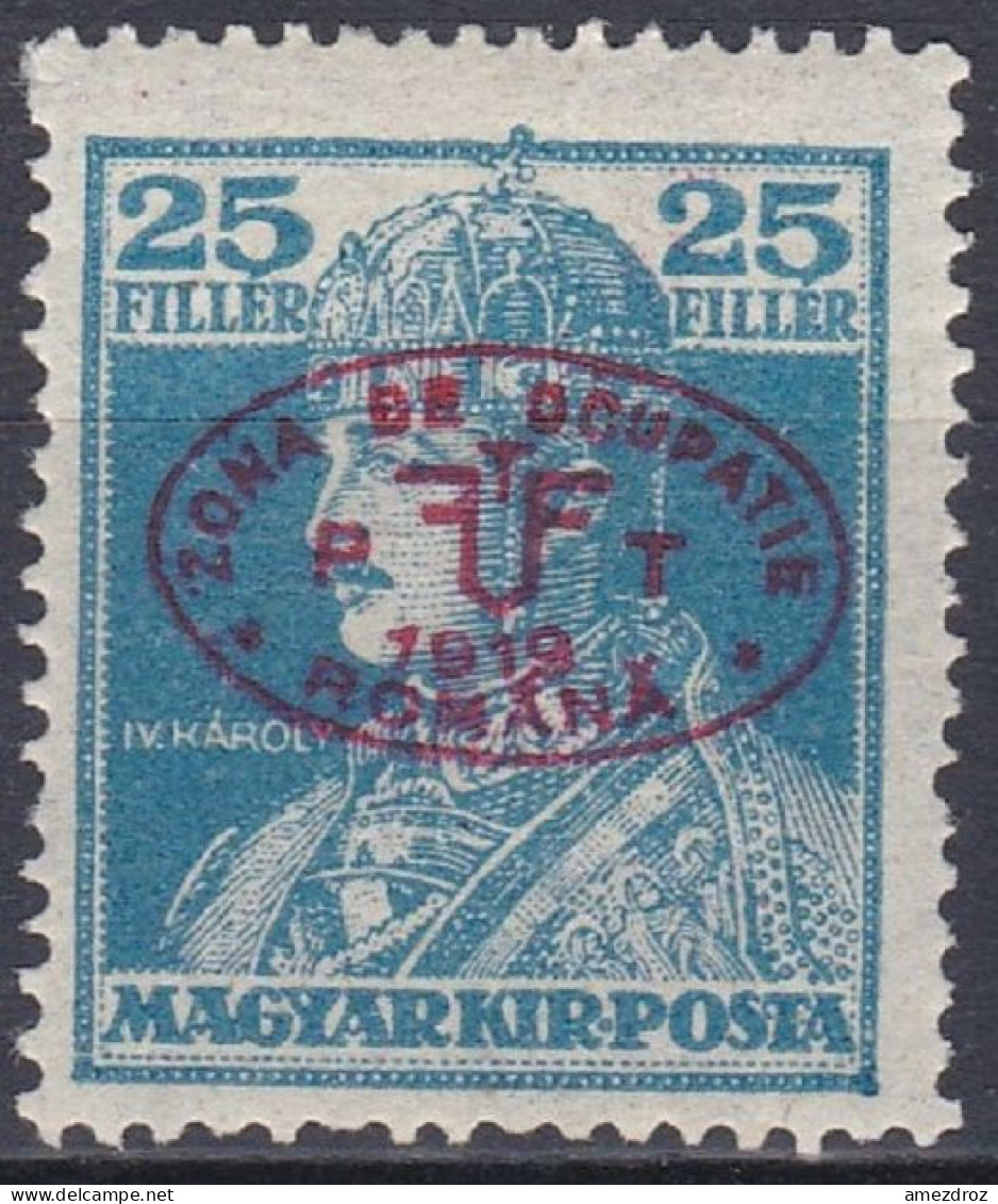 Hongrie Debrecen 1919 Mi 40a * Roi Charles IV (A12) - Debreczen