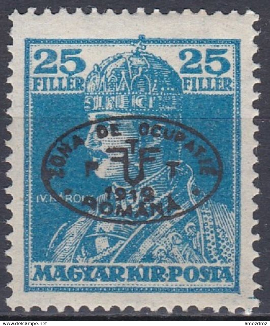 Hongrie Debrecen 1919 Mi 40b * Roi Charles IV (A12) - Debreczin