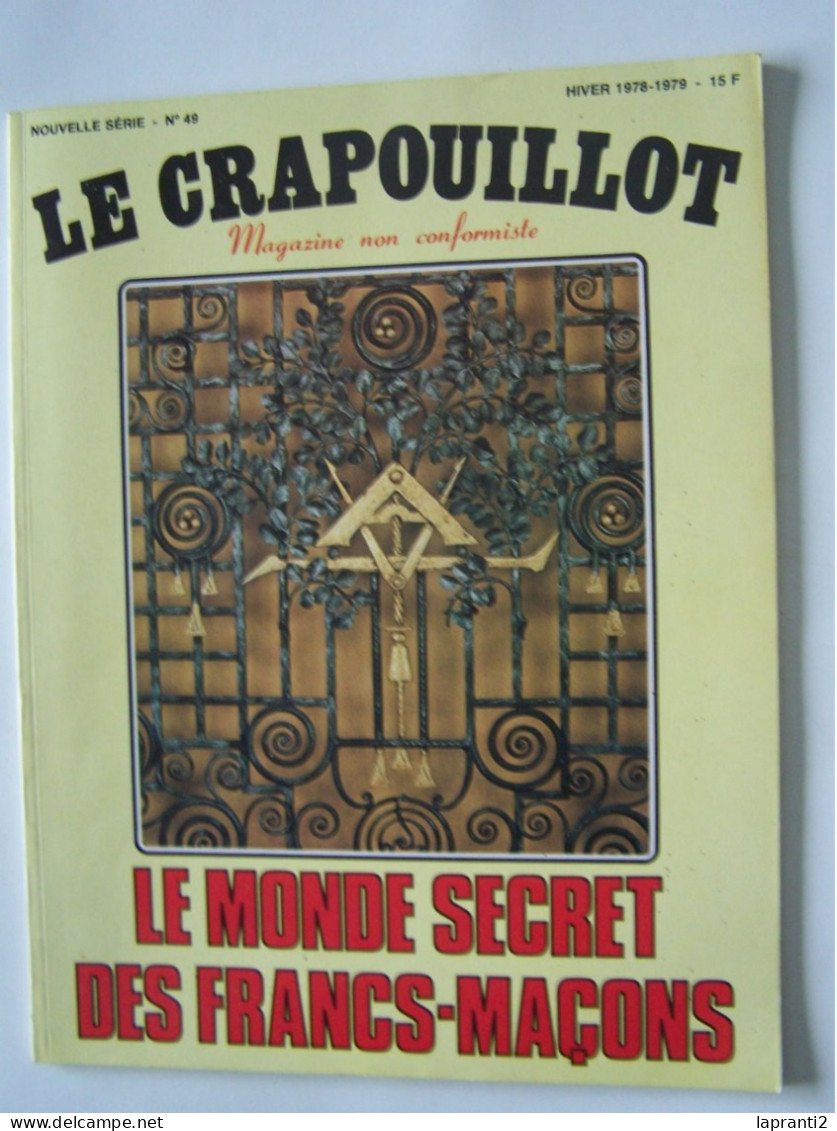 "LE CRAPOUILLOT". LE MONDE SECRET DES FRANCS-MACONS" - Esoterismo