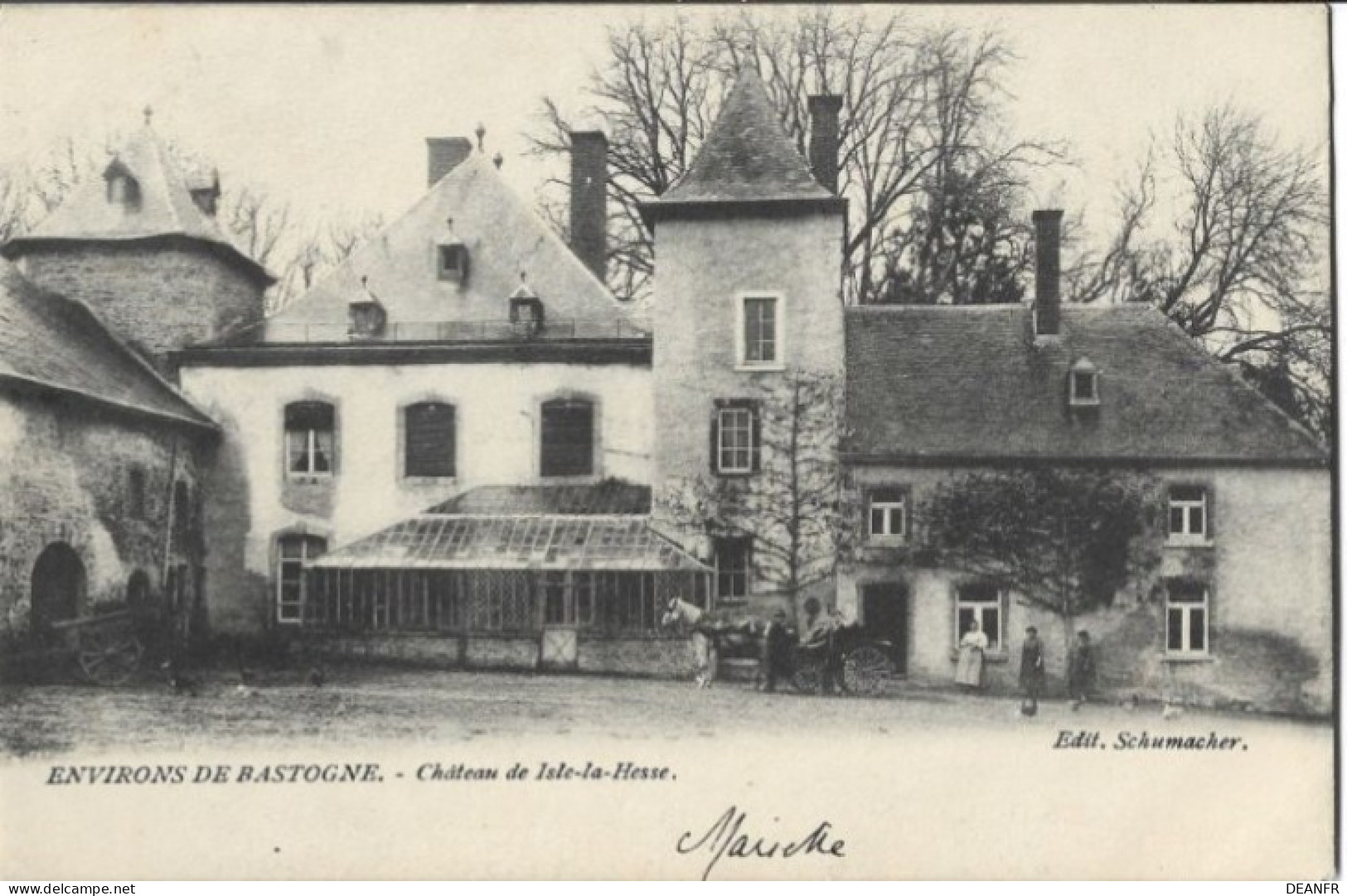 ENVIRONS DE BASTOGNE : Château De Isle-la-Hesse. Carte Impeccable. - Bastogne