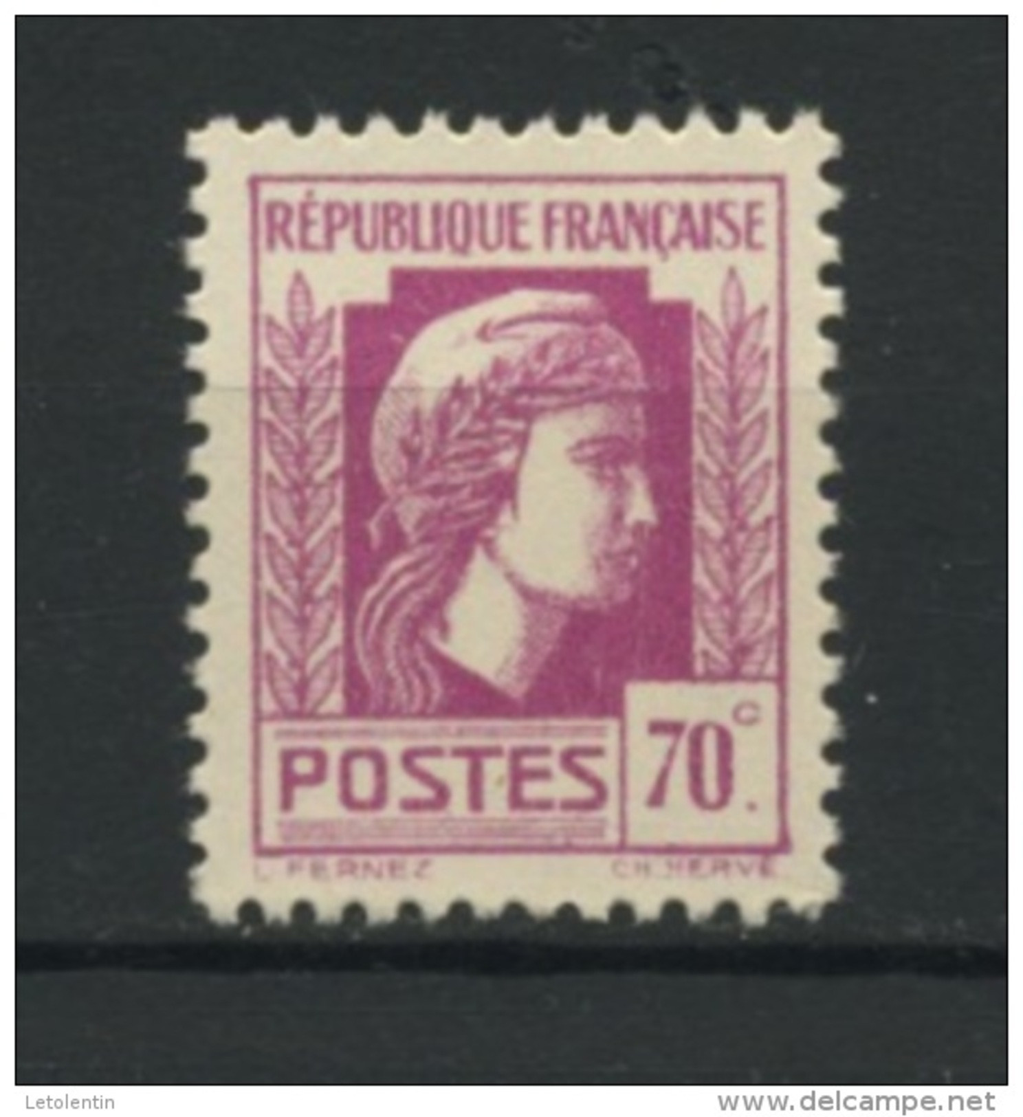 FRANCE - MARIANNE D'ALGER - N° Yvert 635** - 1944 Gallo E Marianna Di Algeri