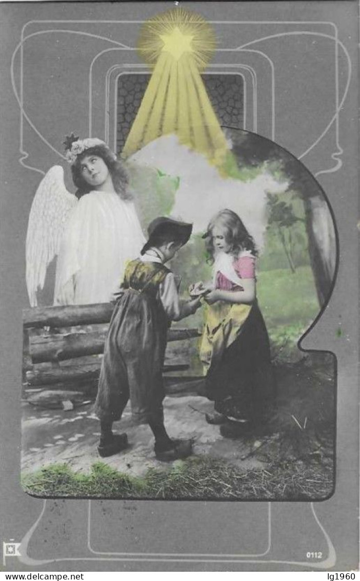 Ange Et Enfants - Engel Met Kinderen - 1911 - L'état Très Bon ! - Zeer Goede Staat ! - Angels