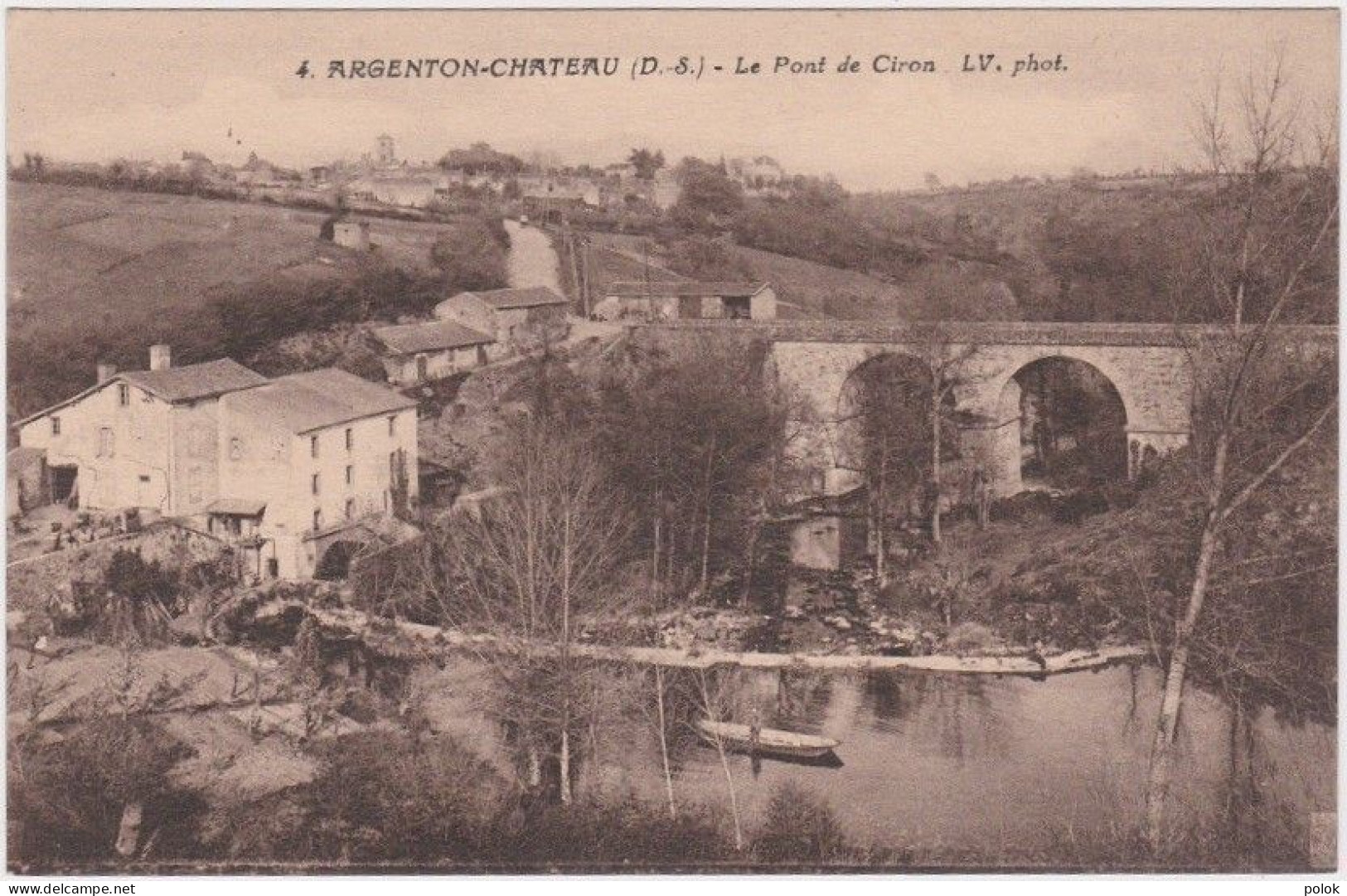 Cn – Cpa ARGENTON CHATEAU – Le Pont De Ciron - Argenton Chateau