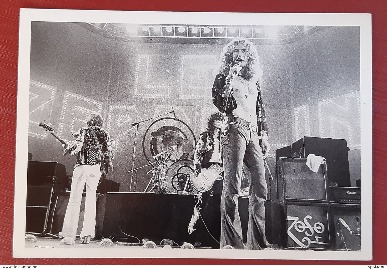 Led Zeppelin-Live At Earls Court London May 1975-Vintage Postcard-Unused-U587-Underground-Printed In England - Künstler