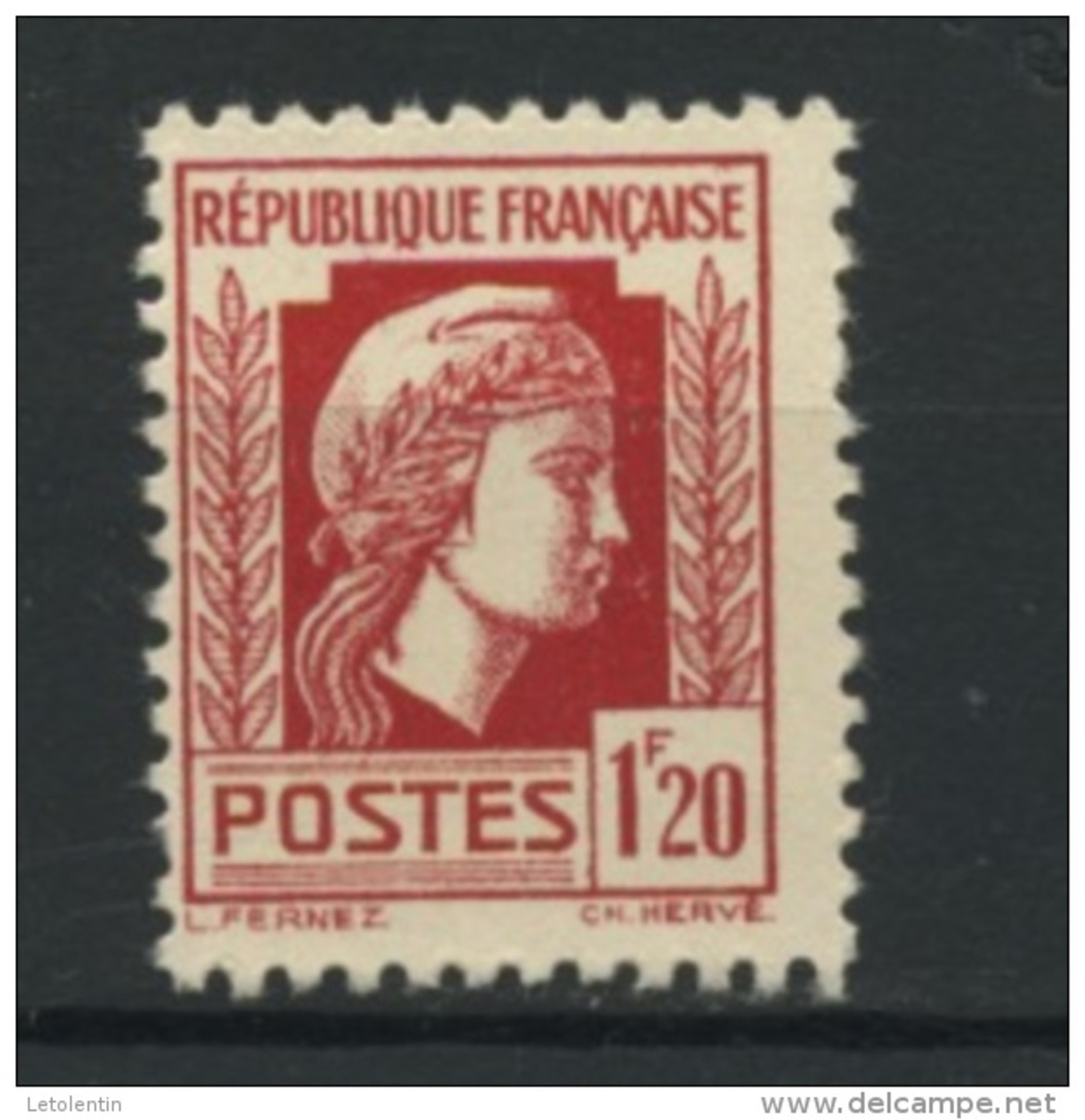 FRANCE - MARIANNE D'ALGER - N° Yvert 638** - 1944 Marianne Van Algerije