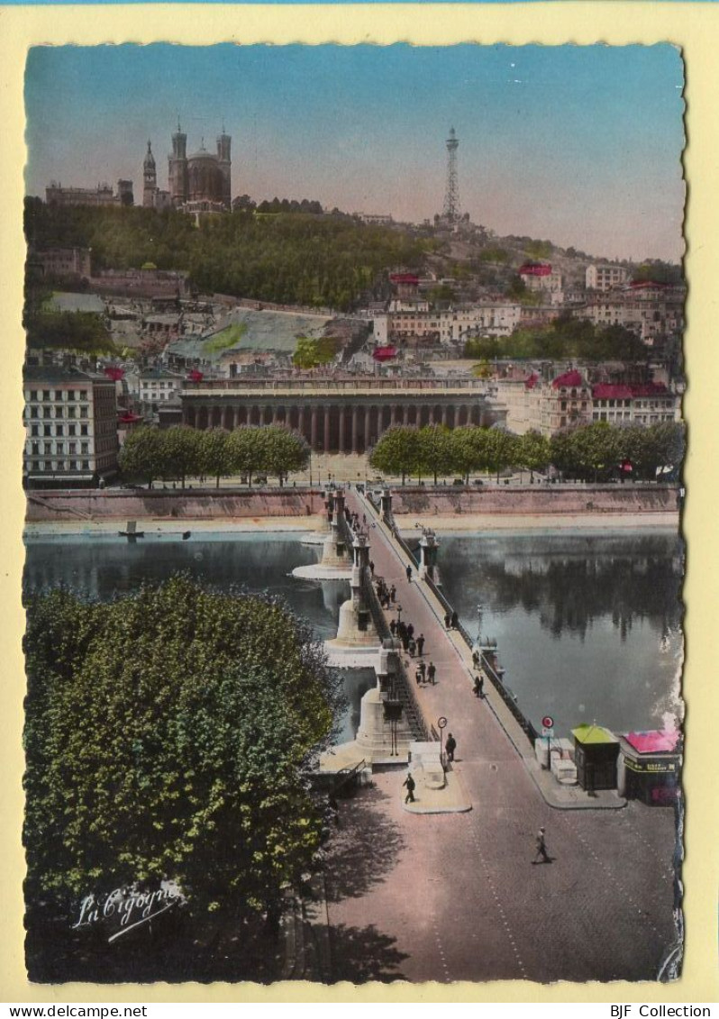 69. LYON (5) Pont Du Palais De Justice Et Colline De Fourvière (animée) CPSM (voir Scan Recto/verso) - Lyon 5