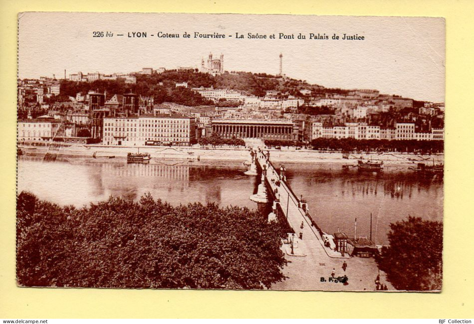 69. LYON (5) Coteau De Fourvière – La Saône Et Pont Du Palais De Justice (voir Scan Recto/verso) - Lyon 5