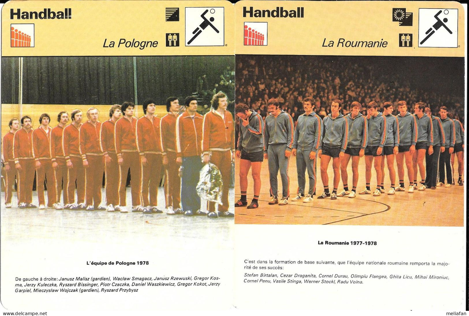 GF1068 - FICHES EDITIONS RENCONTRE - HANDBALL - Handbal