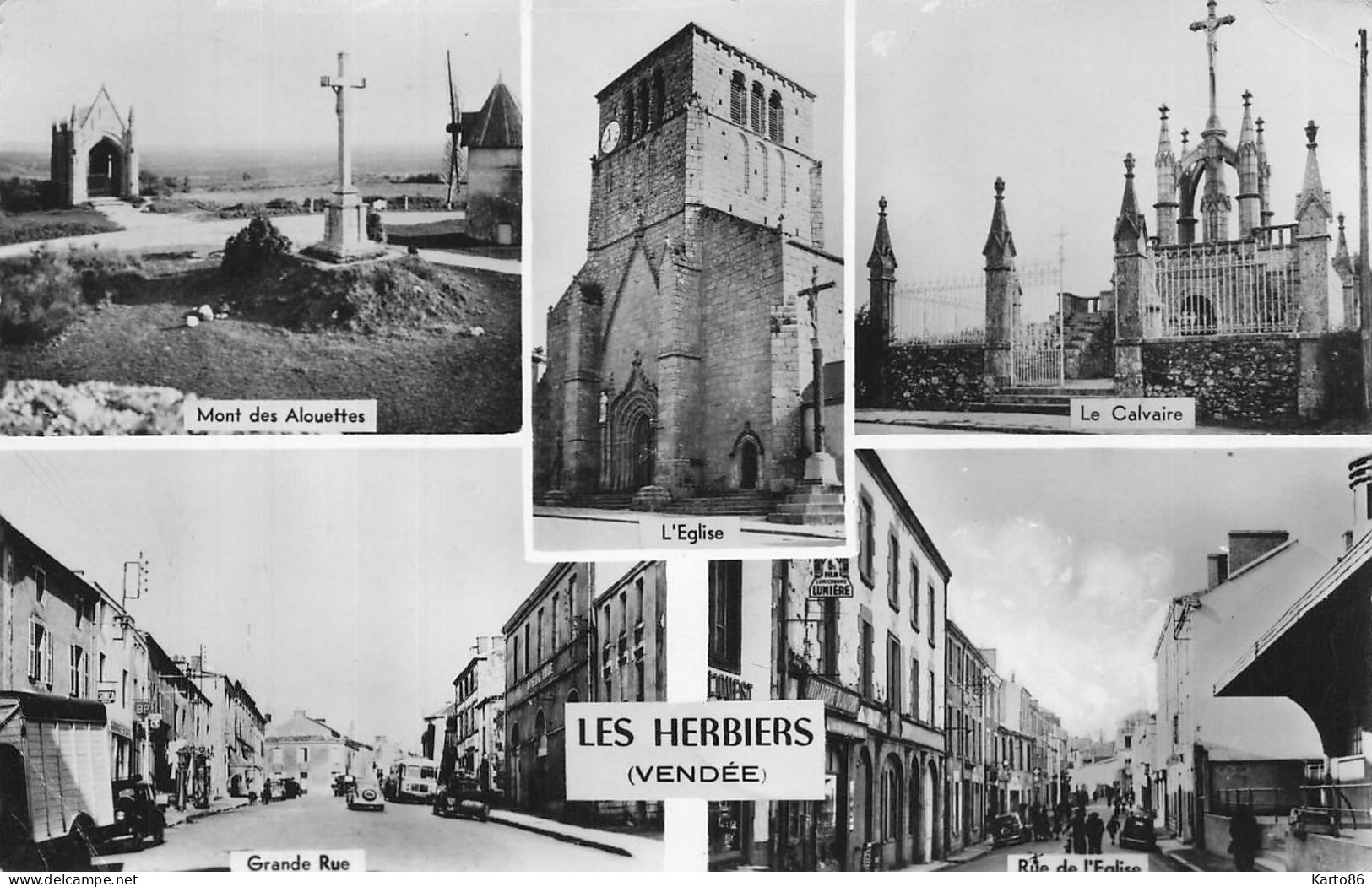 Les Herbiers * Souvenir De La Commune * Cpa 5 Vues - Les Herbiers