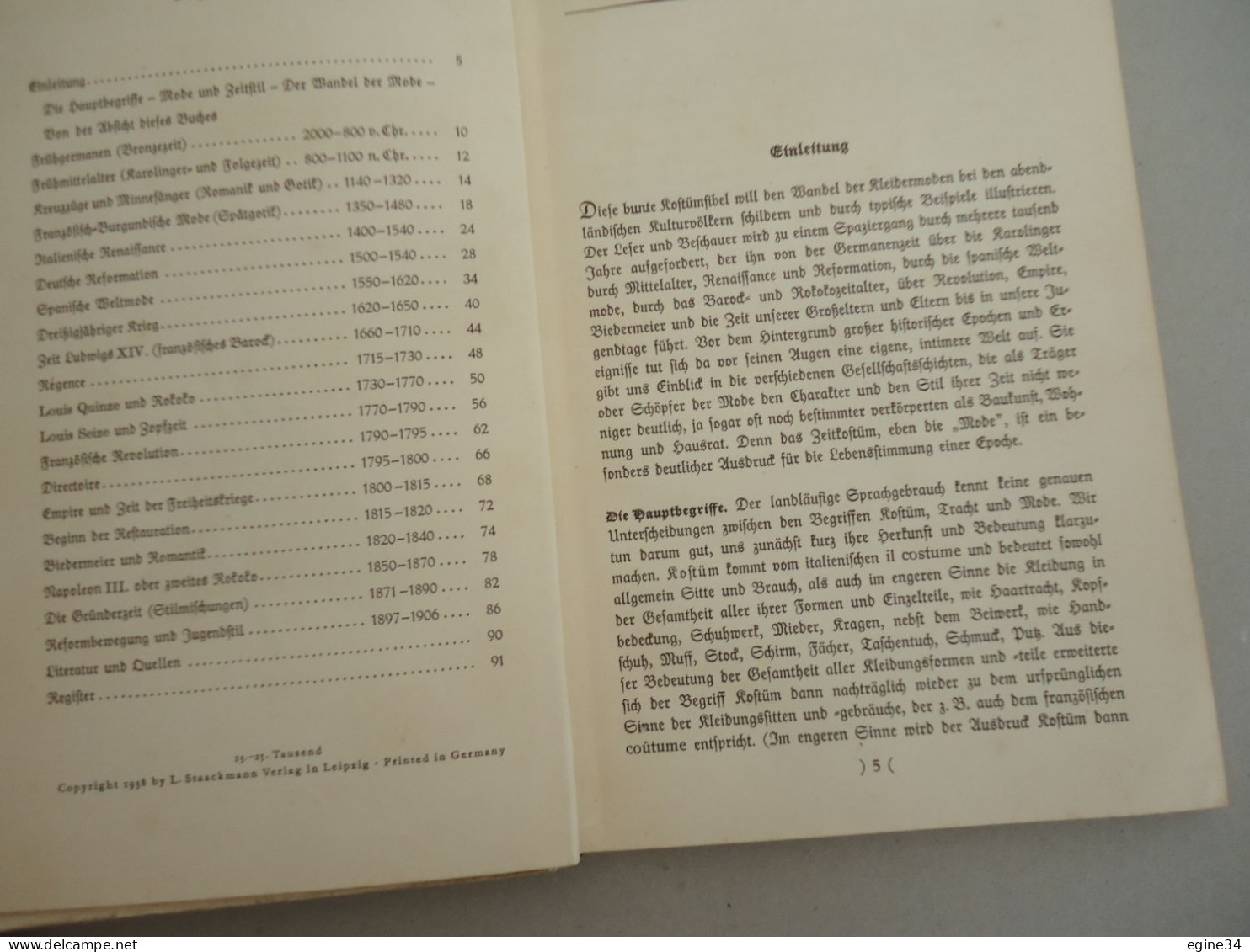 Bruhn  Fibel  Von Wolfgang And Bilder Von Helmut Skarbina - Koftum Und Mode - Farbabbildundem - 1938 - Old Books
