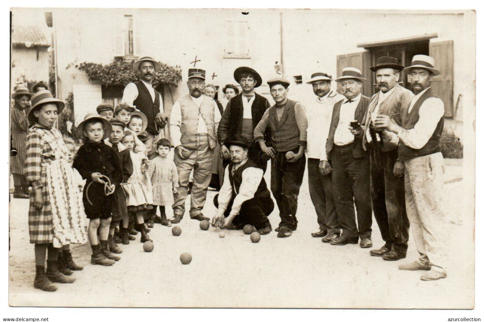 Quartier De Vaise. Groupe De Joueurs De Boules. Carte Photo - Lyon 5