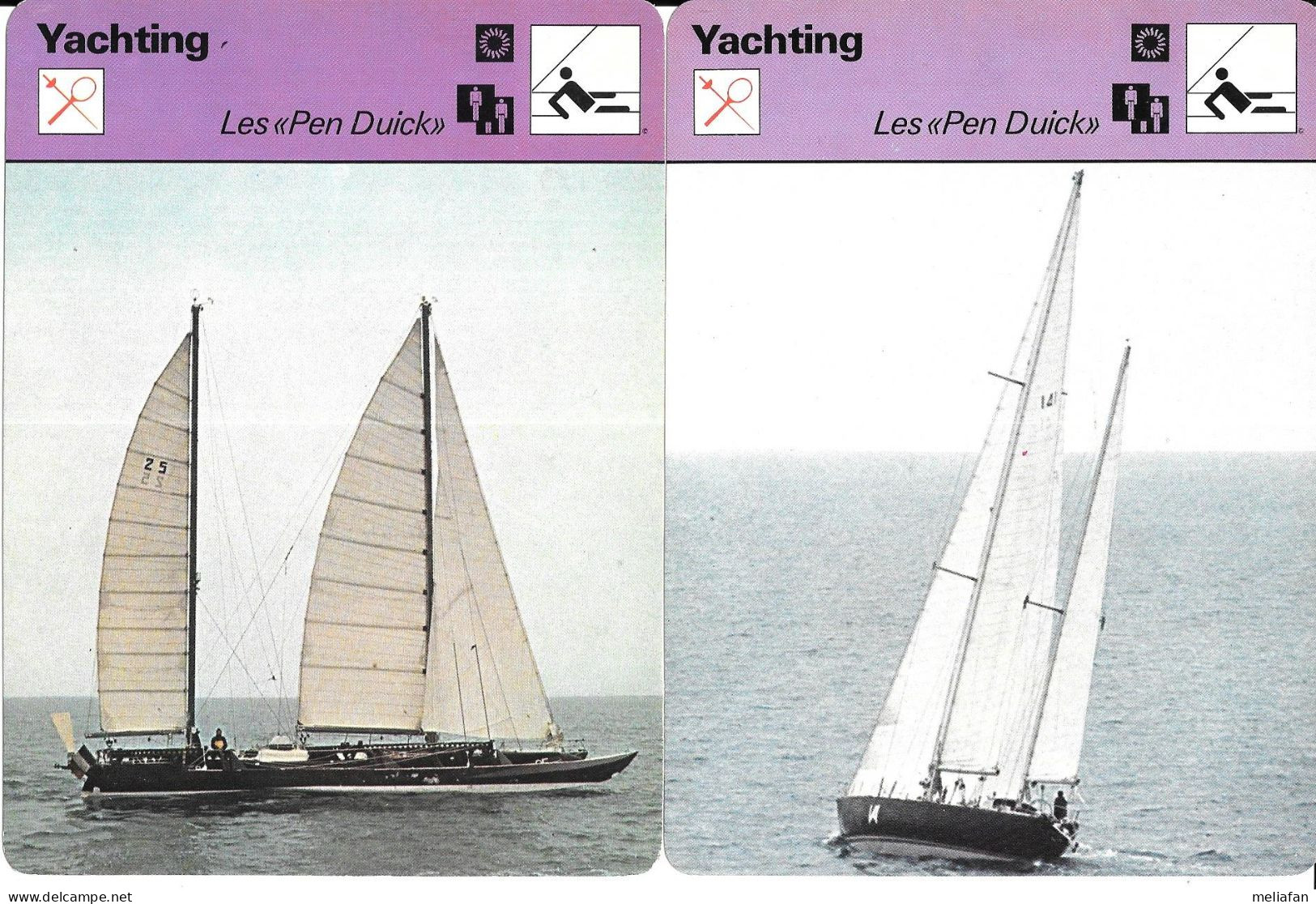 GF1949 - FICHES - VOILE - LEVSTROM - MOITESSIER - MAURY - HERIOT - TABARLY - PENDUICK - COLAS - Autres & Non Classés