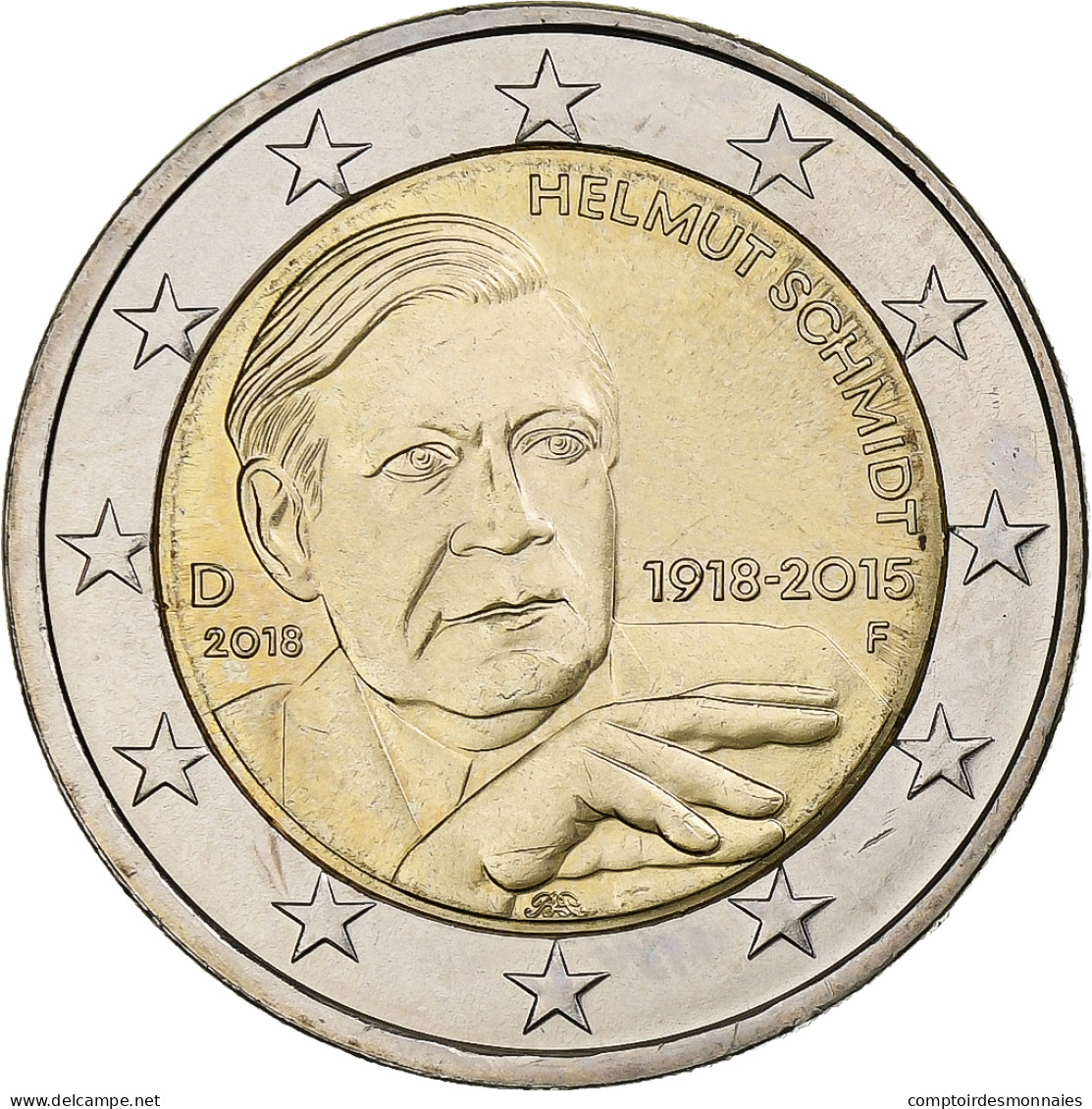 République Fédérale Allemande, 2 Euro, 2018, Stuttgart, Bimétallique, SPL - Allemagne