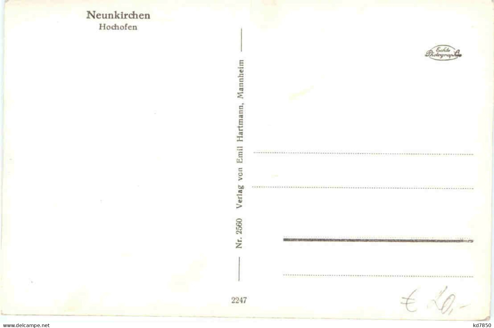 Neunkirchen - Hochofen - Kreis Neunkirchen