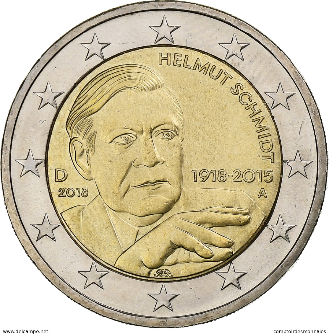 République Fédérale Allemande, 2 Euro, 2018, Berlin, Bimétallique, SPL - Duitsland